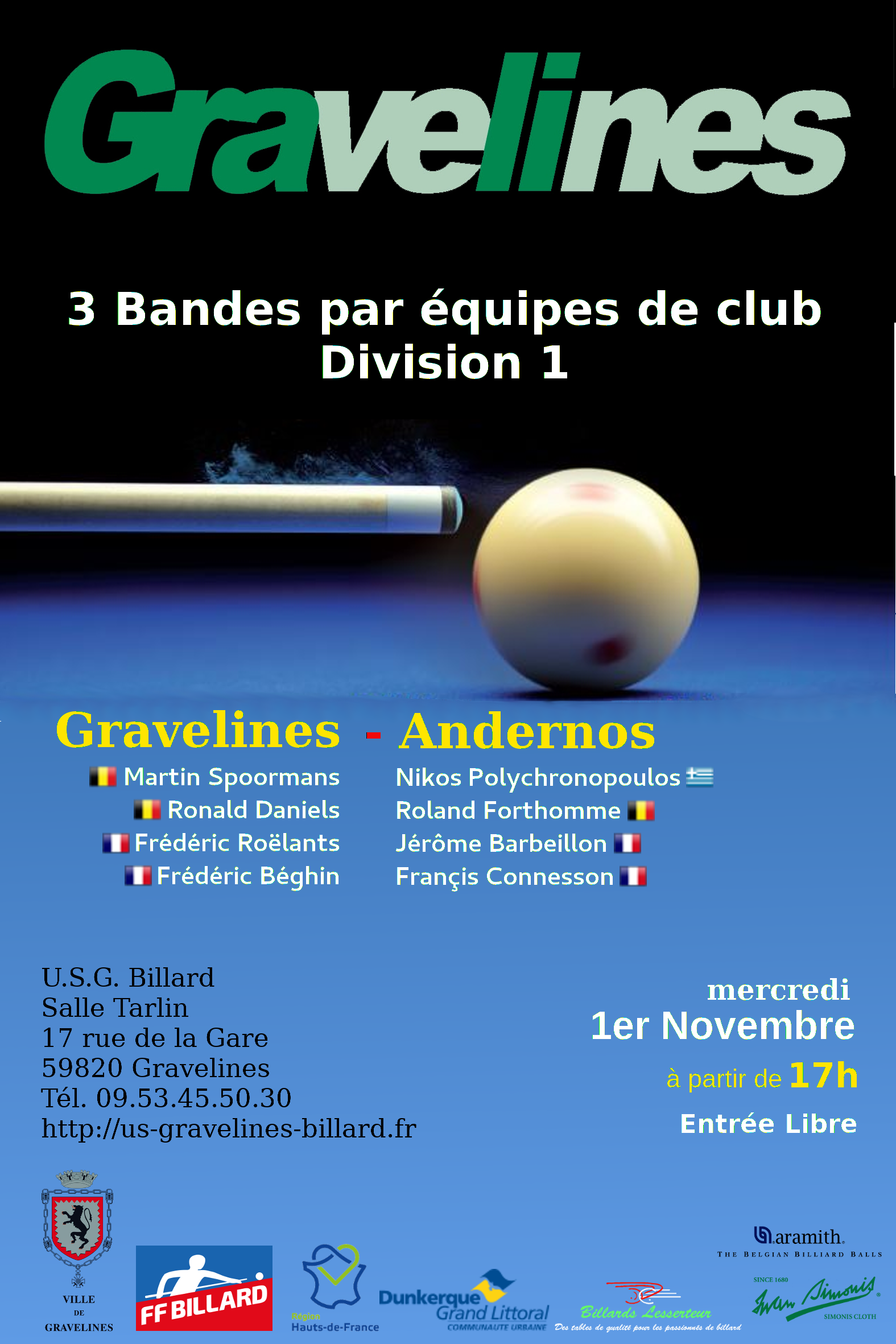 Affiche 3B D1 J1 2017