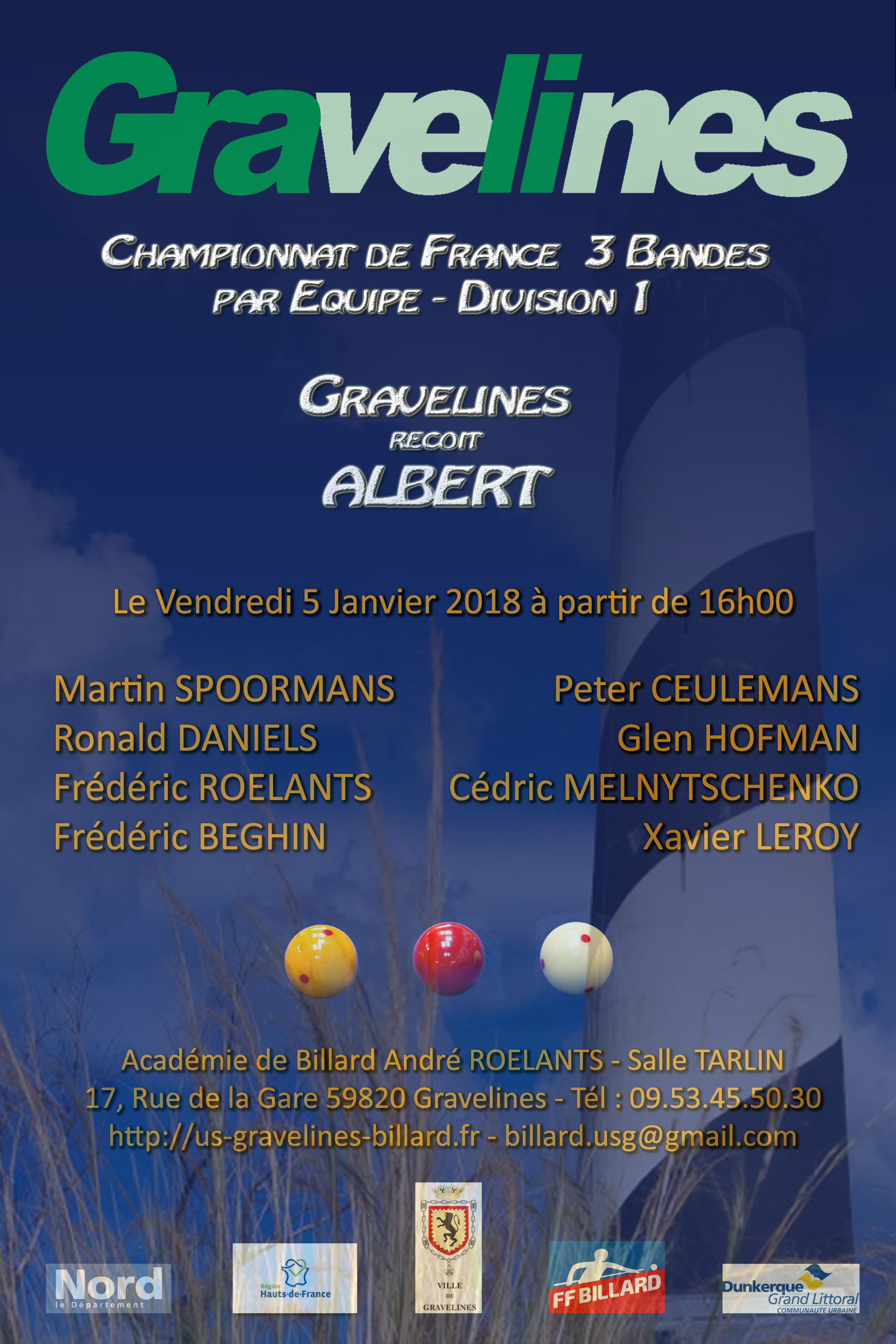 Affiche 3B D1 J2 2018