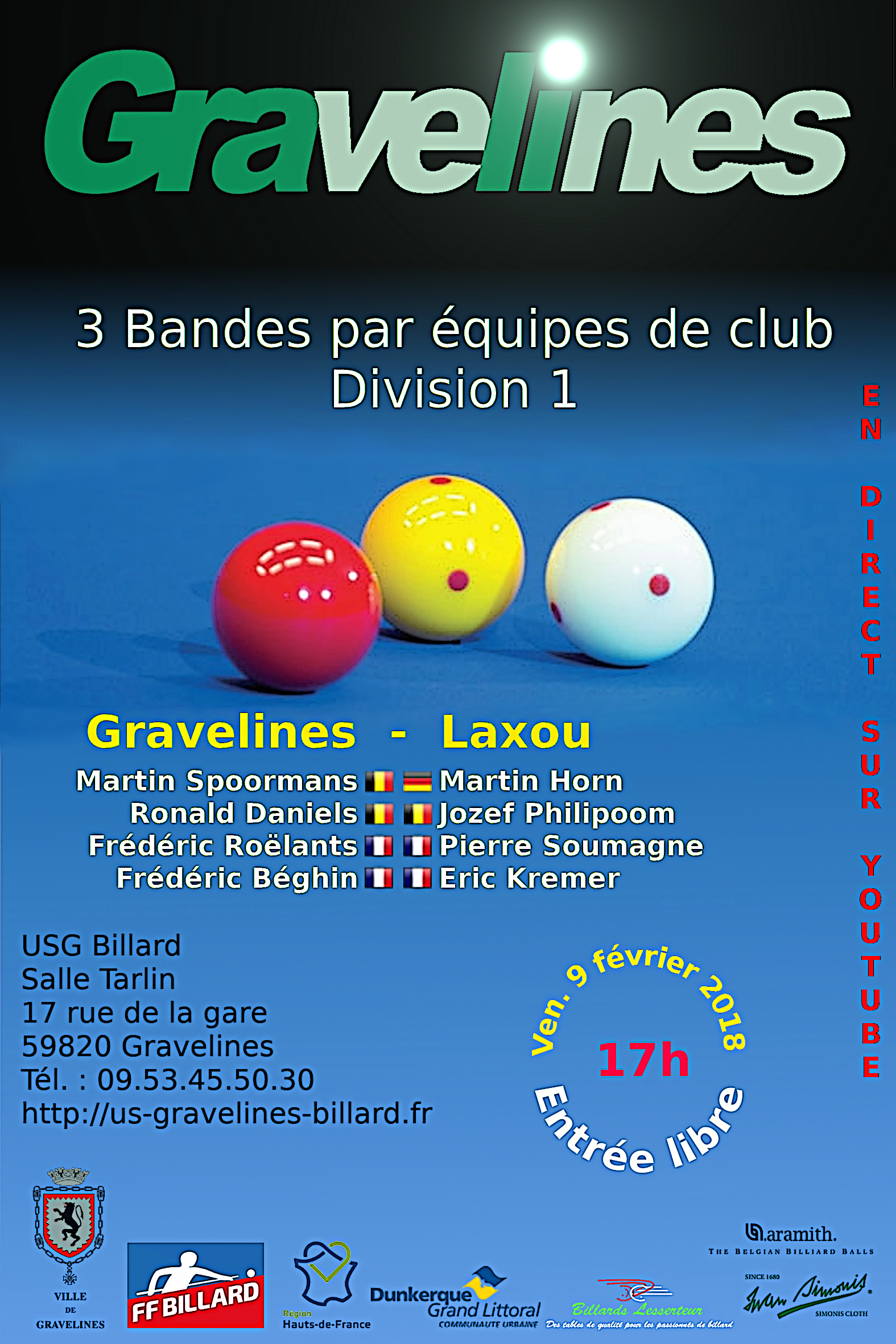 Affiche 3B D1 J3 2018